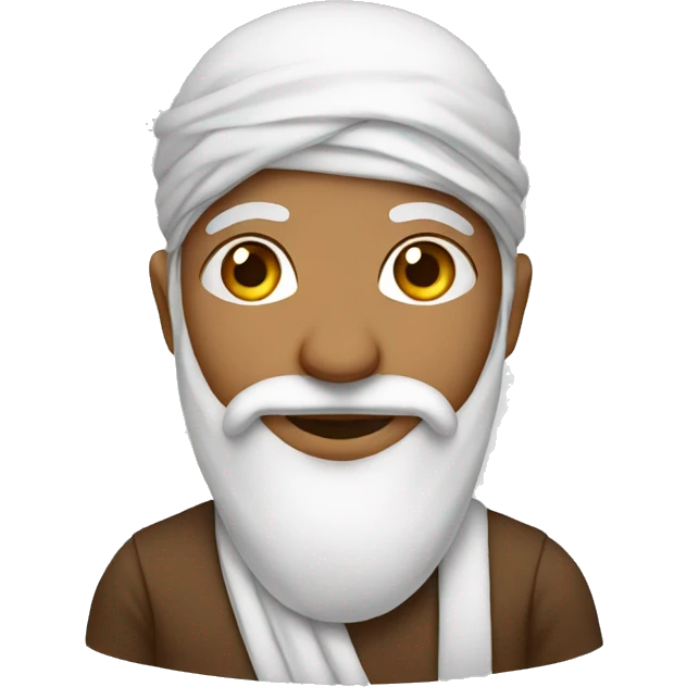 Muslim wearing tilak emoji