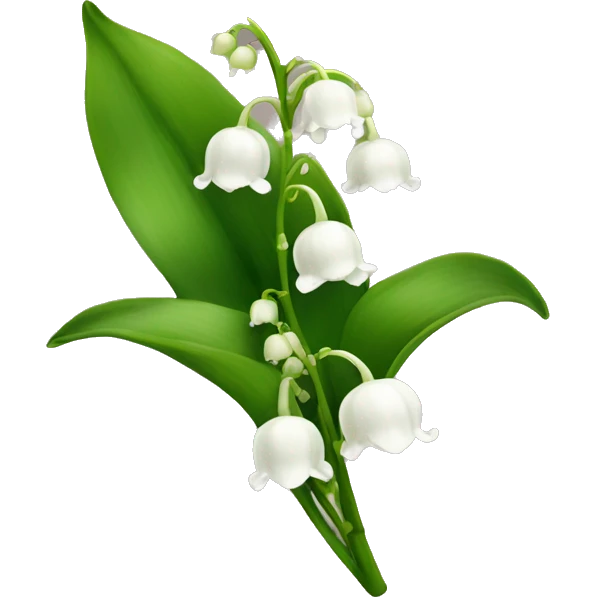 Lily of the valley flower emoji