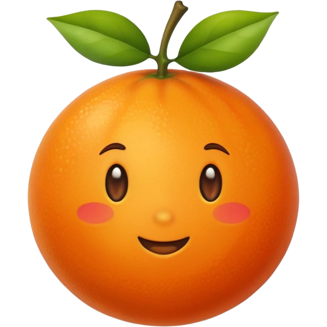 orange furit emoji