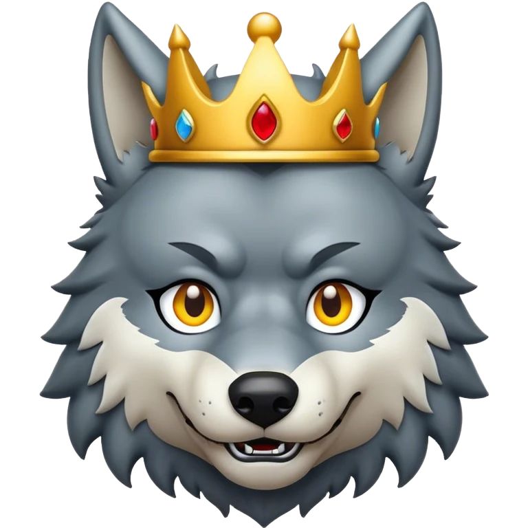 Wolf king emoji