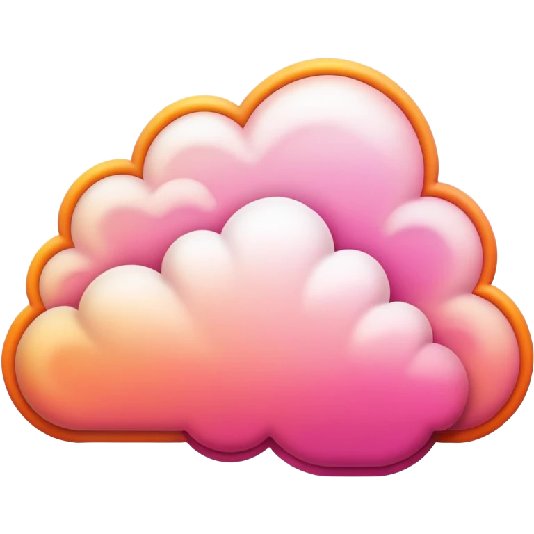 sunset cloud emoji