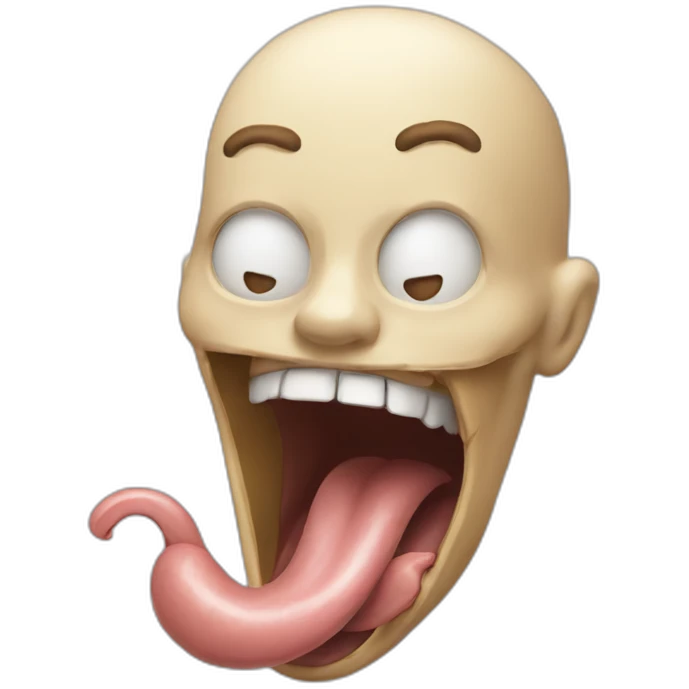 dead tongue out emoji