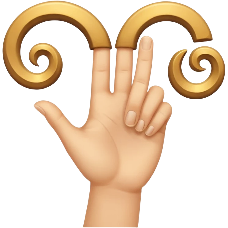 Triskelion hand signal emoji