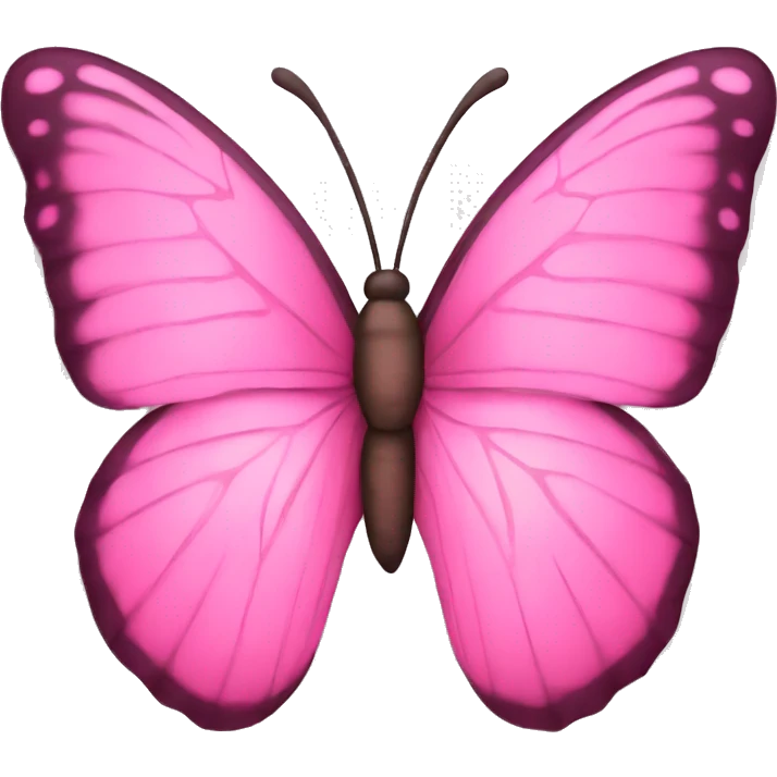 Pink butterfly emoji