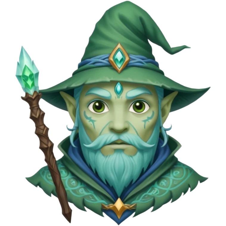Frost wizard green tattooing emoji