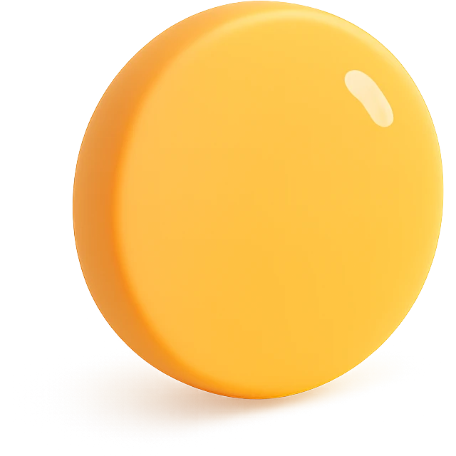 amazing yellow circle, viewed straight on, bold, eye-catching, no text emoji