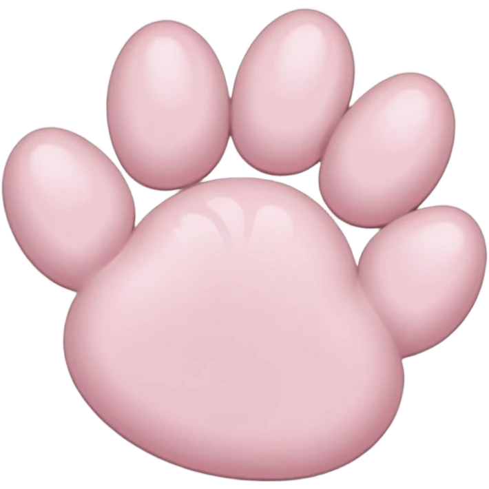 light pink paw emoji