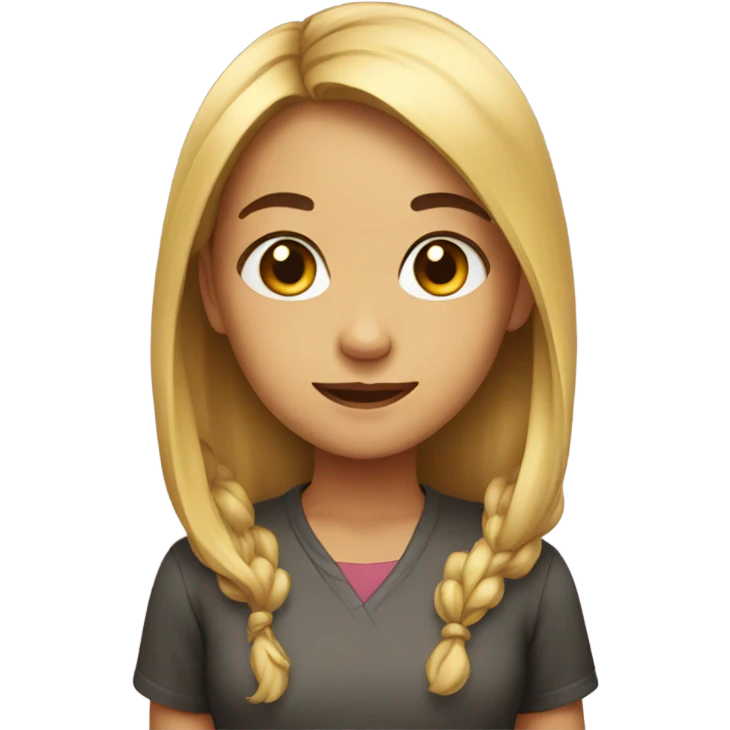 Cute girl emoji