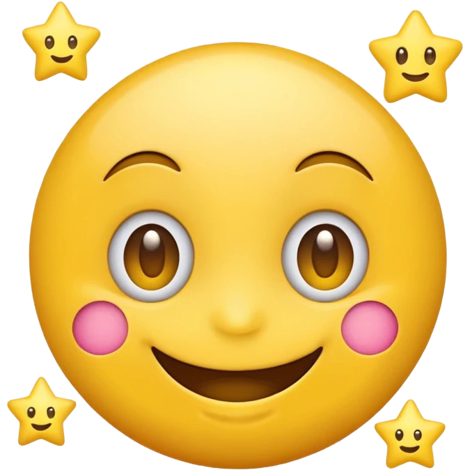Smiling emoji with star eyes emoji