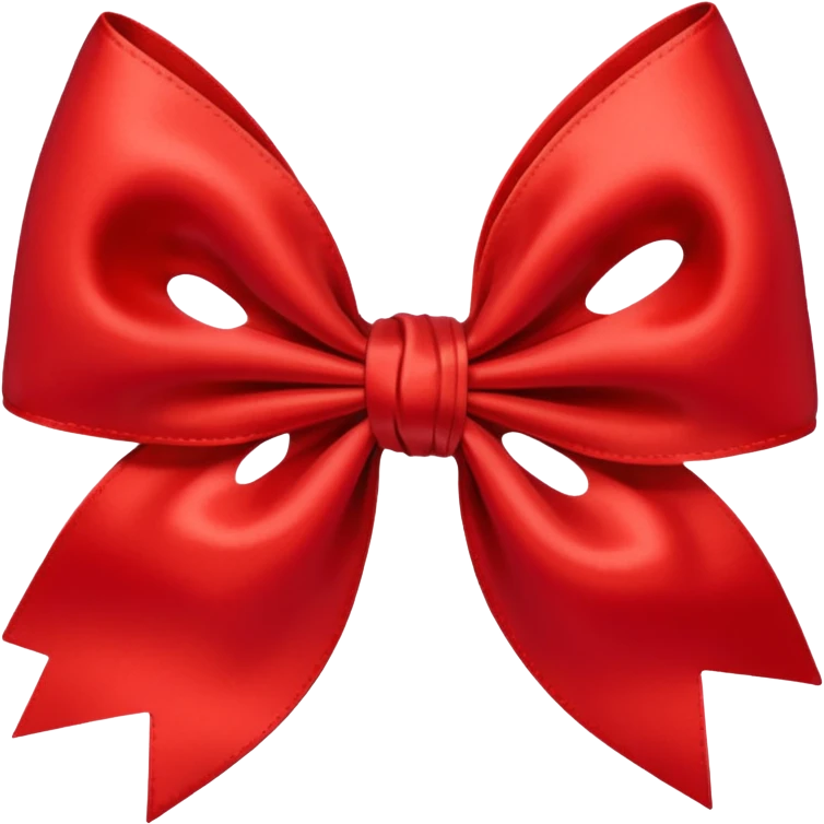 Picknick style bow red emoji