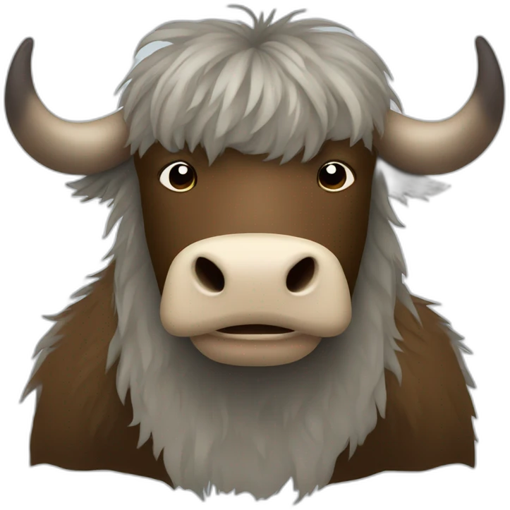 yak with a sour face emoji