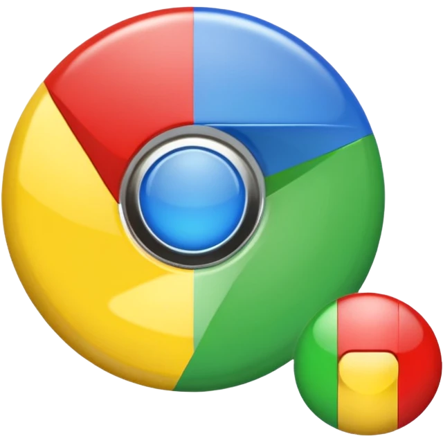 Google Chrome en 3D emoji