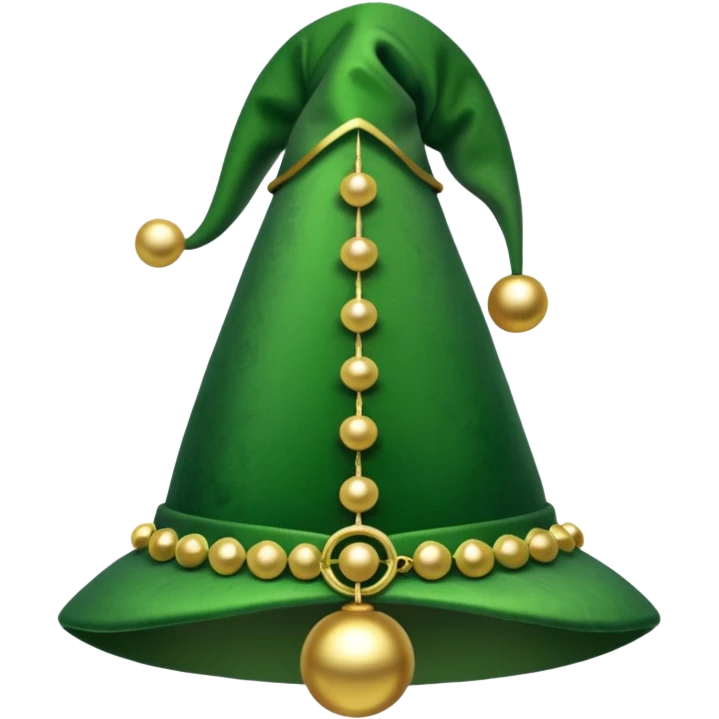 green jester hat emoji