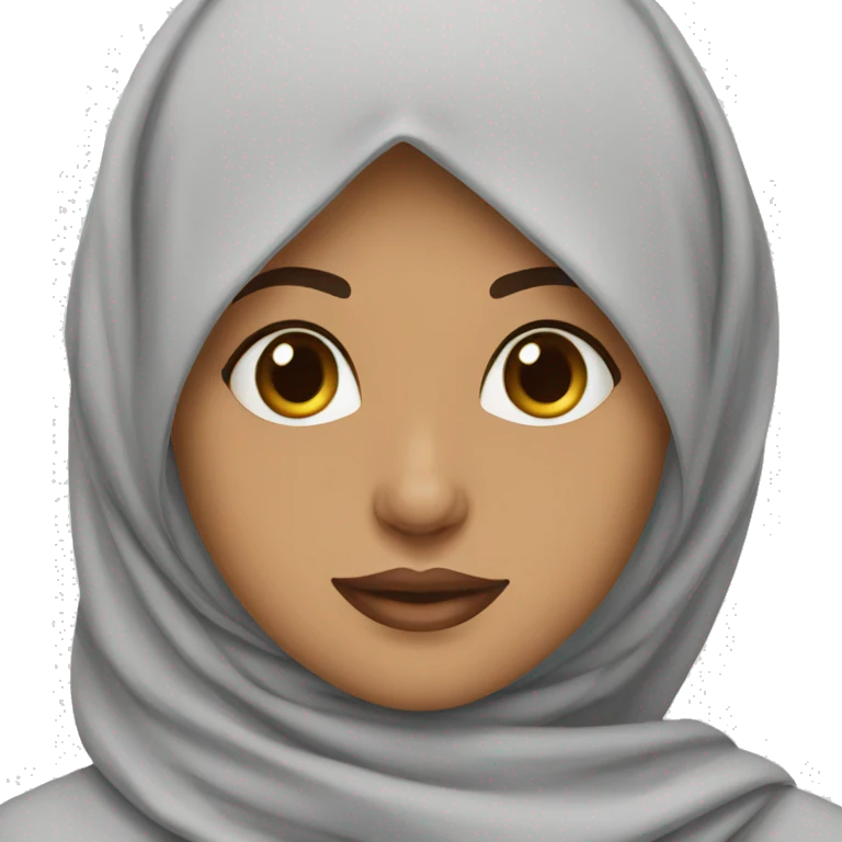 hijabi girl dont eat chocolate emoji