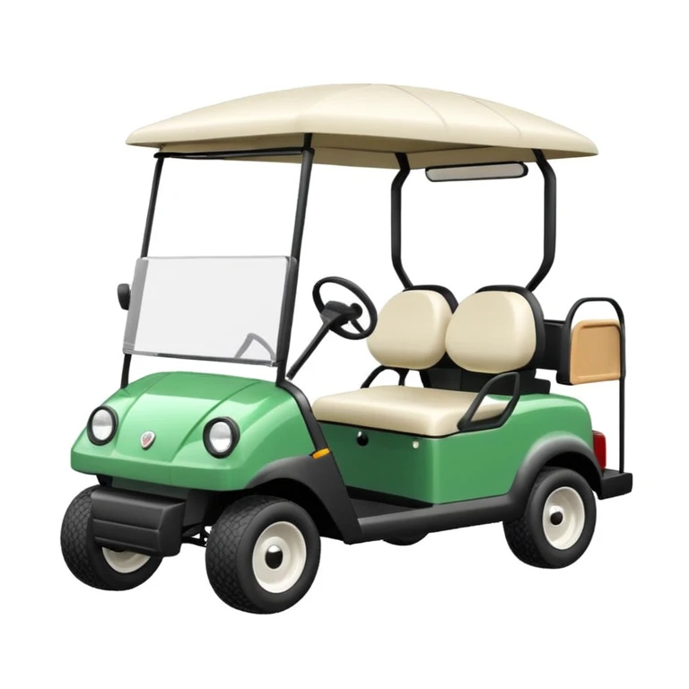 Cute golf cart emoji emoji