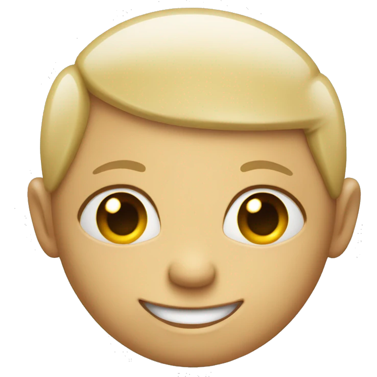 Very open eyes, and a wide, teethy smile, no eyebrows emoji