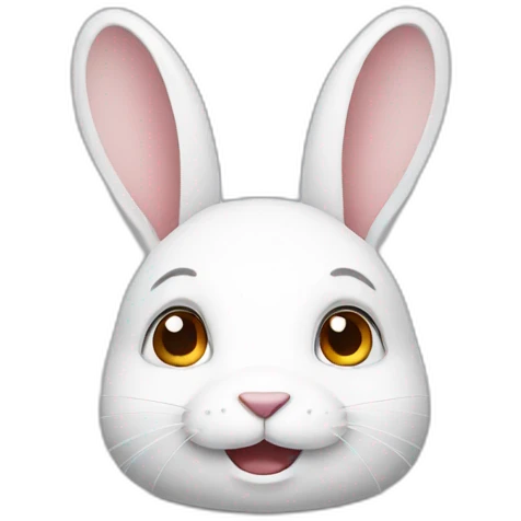 white rabbit emoji