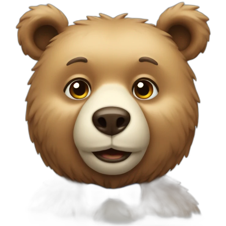 smart bear emoji