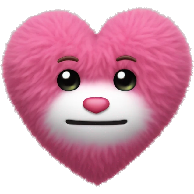 pink fluffy heart without eyes and mouth  emoji