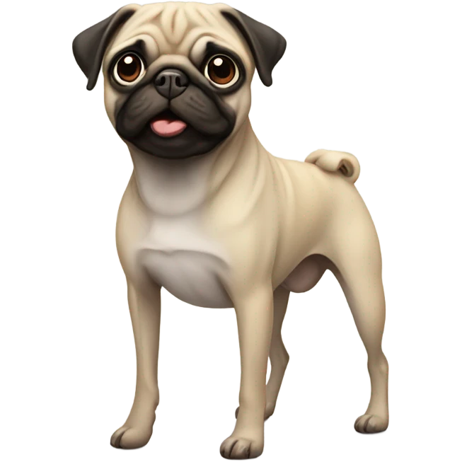 skinny pug emoji