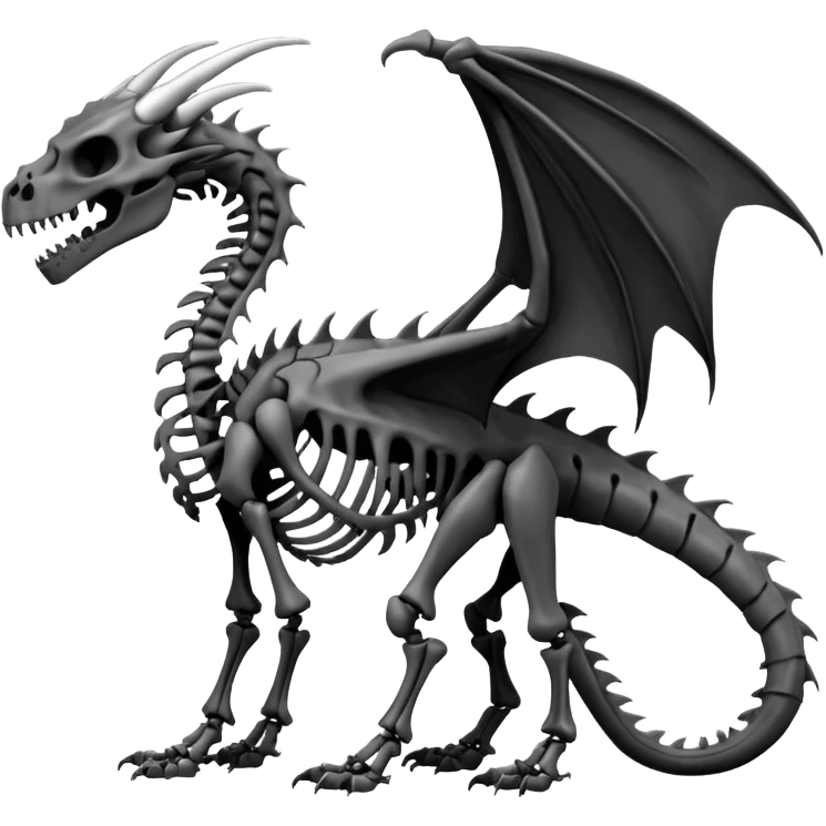 Boneknapper-Skeleton-dragon (full body) emoji