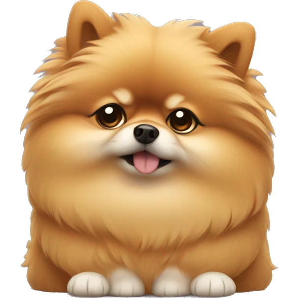 Depressed pomeranian emoji
