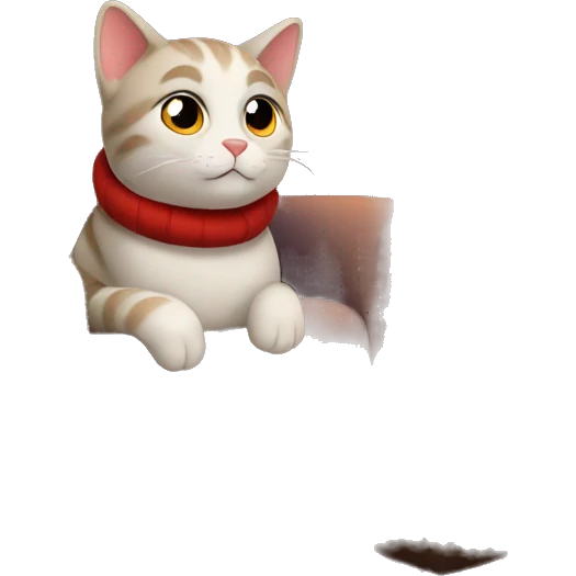 Cozy cat by a fireplace emoji