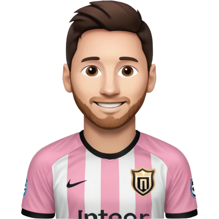 Lionel Messi in Inter Miami shirt emoji