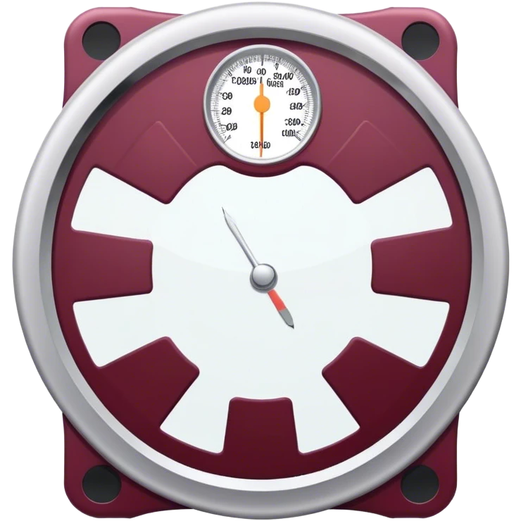 body weight scale Burgundy emoji