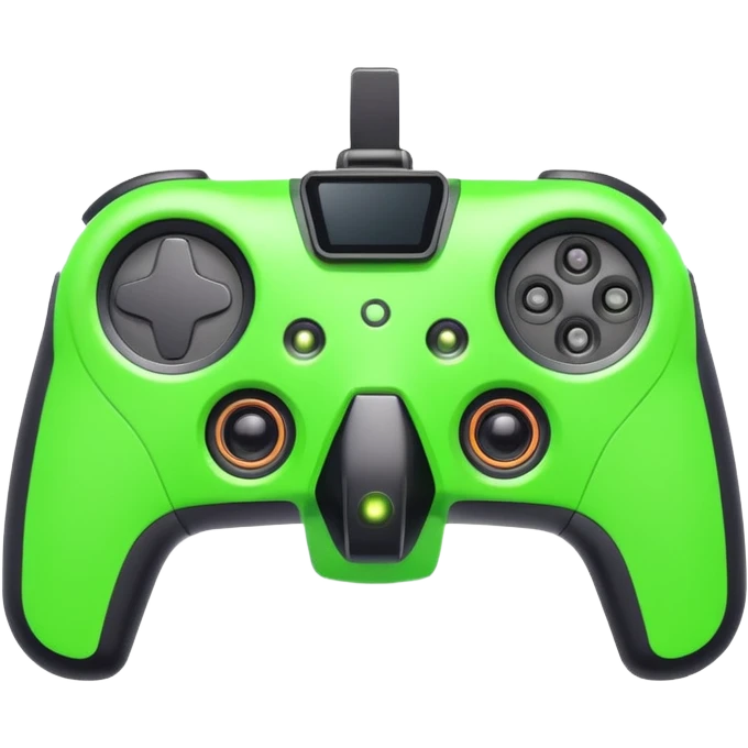 FPV racing drone object icon, compact body, small wide-angle camera on front, aggressive shape, neon accents, 3D cartoon, mobile game icon style, centered, clean background, no text, no watermark
  emoji