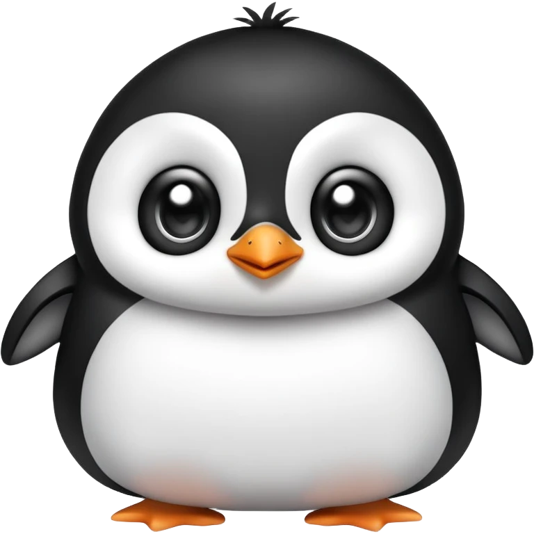 super cute adorable baby kawaii penguin emoji