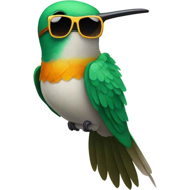 Hummingbird with sunglasses  emoji