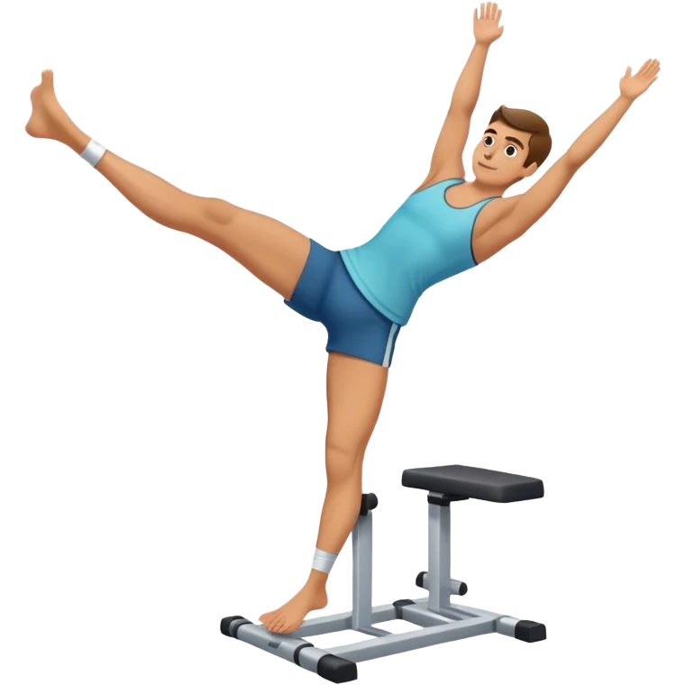 guy leg-side-raise-hip-abduction exercise emoji