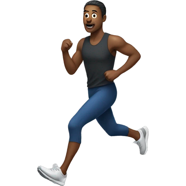 The man runs emoji