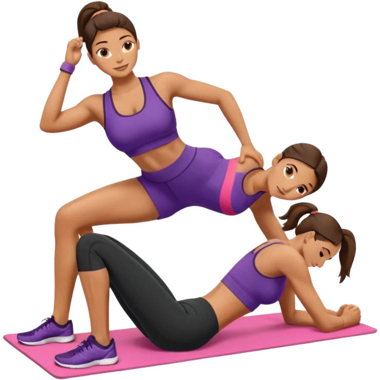 Lady Doing Glute Bridges emoji