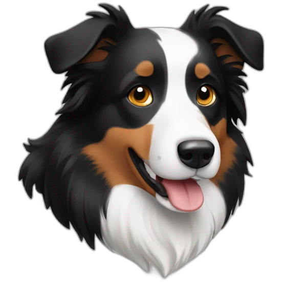 tricolor border collie emoji