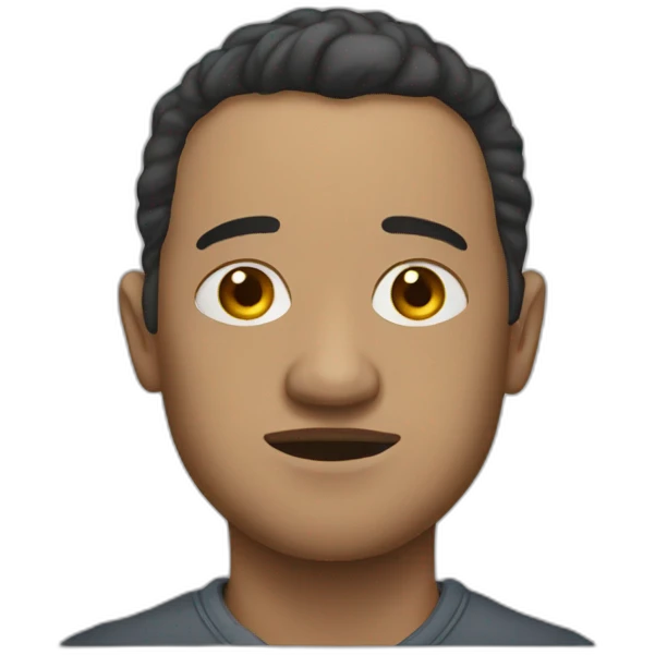 portrait of a victim of social engineering emoji