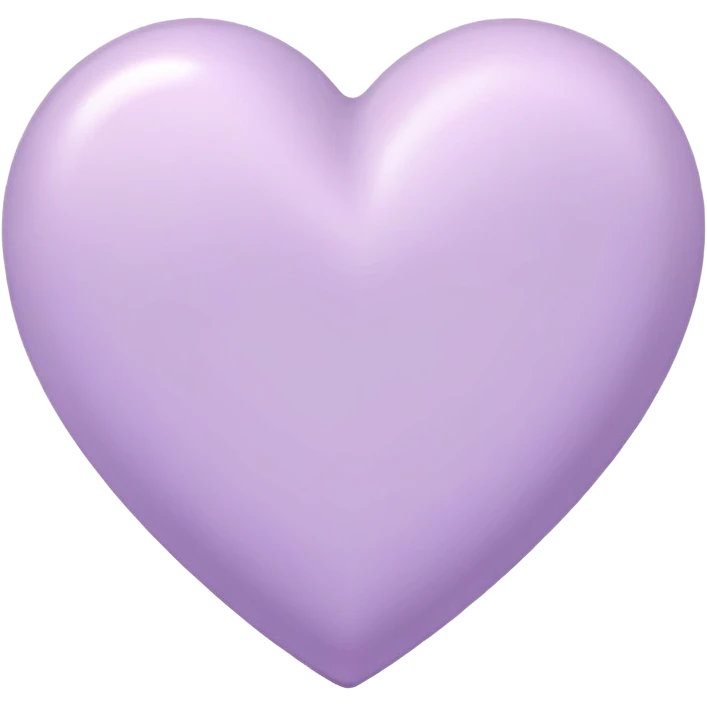 lilac pastel heart emoji