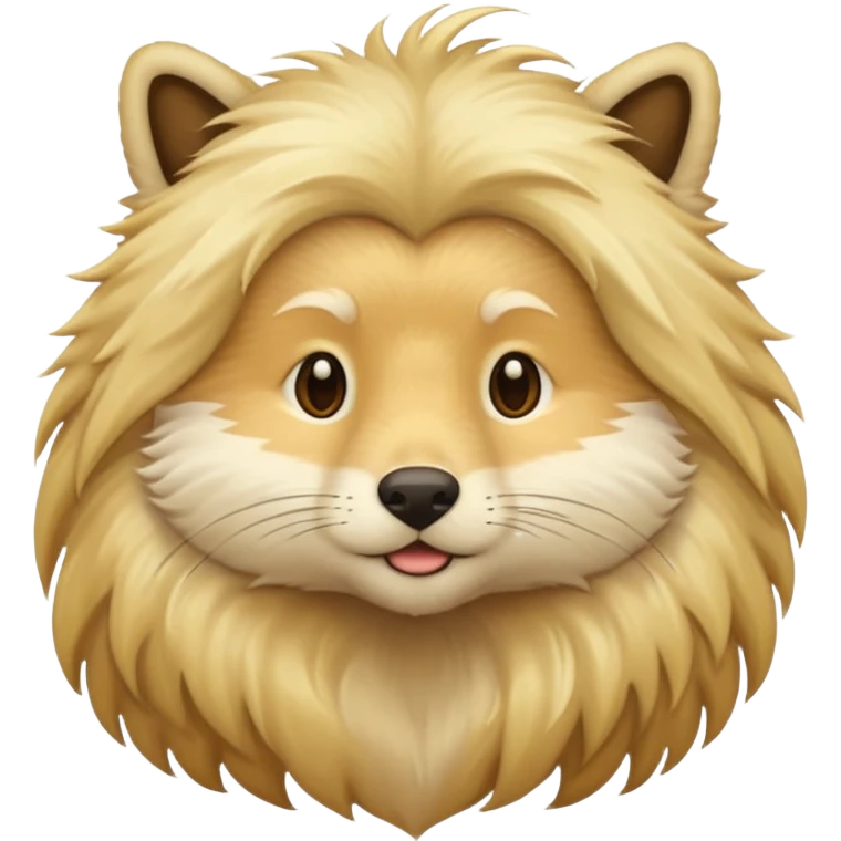 animal with long blonde hair emoji