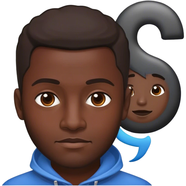 Gangsta with youngworld on the background emoji