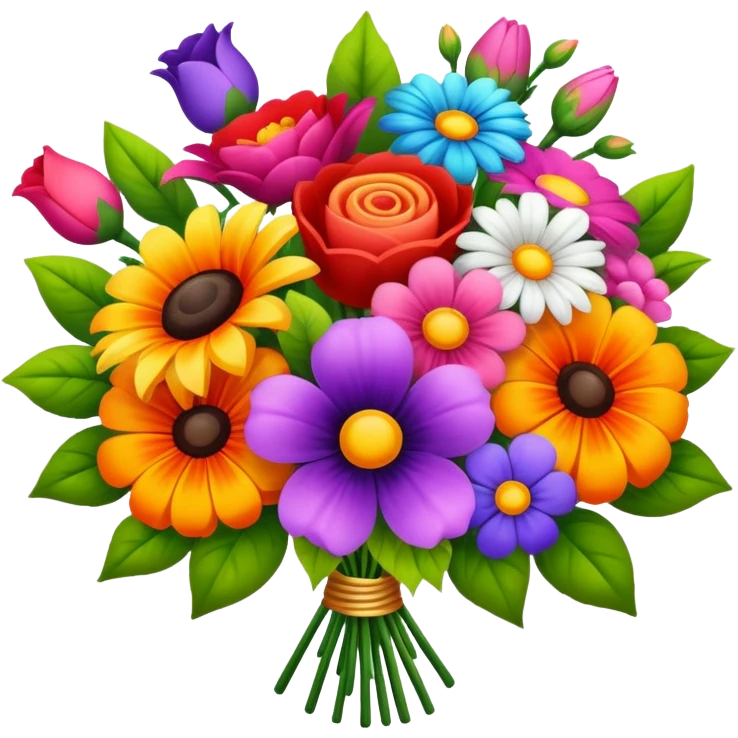 Beautiful bouquet emoji