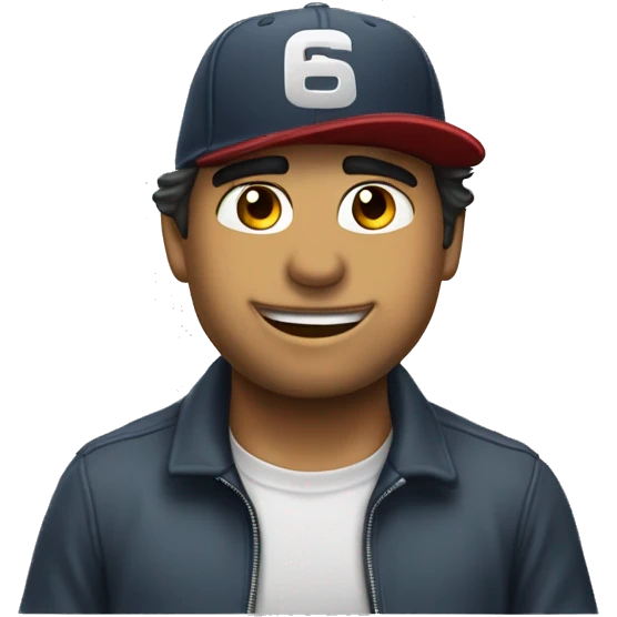 gordo moreno dientudo con gorra 33 emoji