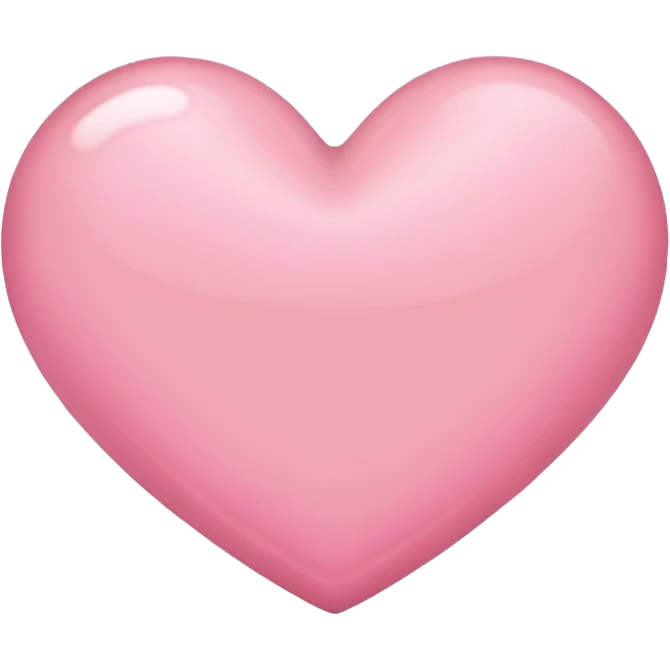 creamy classic heart emoji