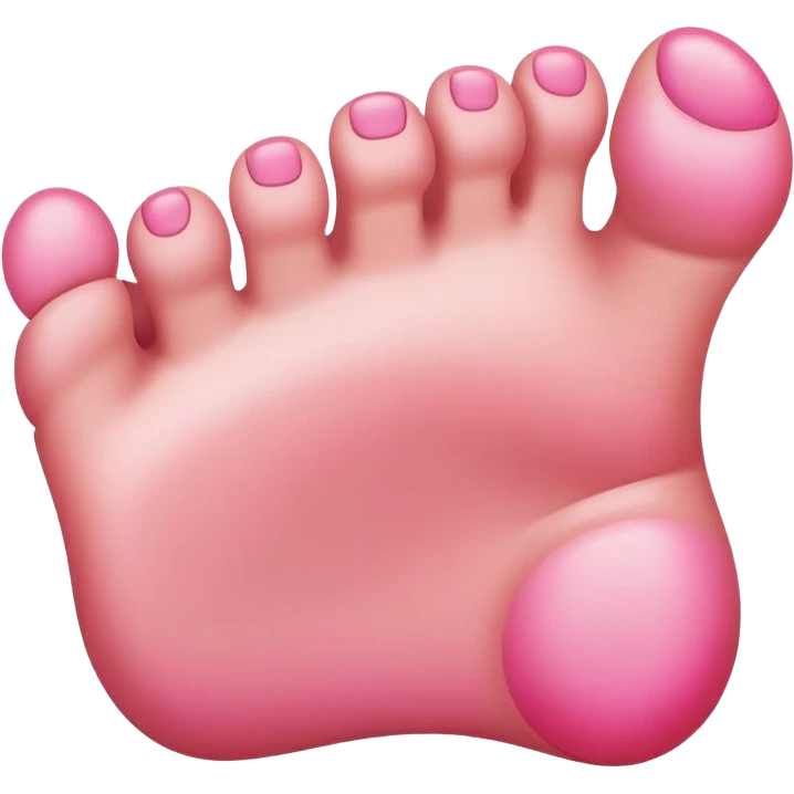 side view of a foot emoji emoji