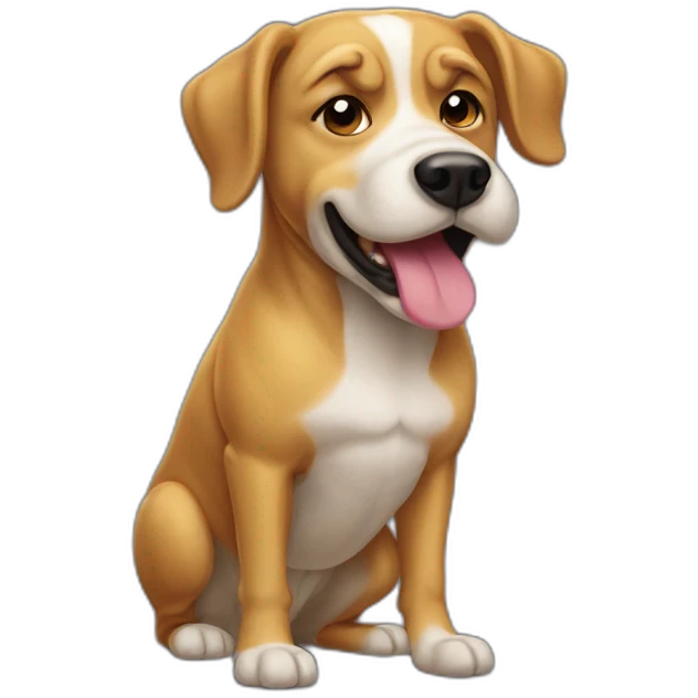 Chien qui pisse debout emoji