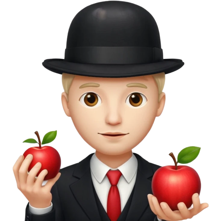 homme de magritte  emoji
