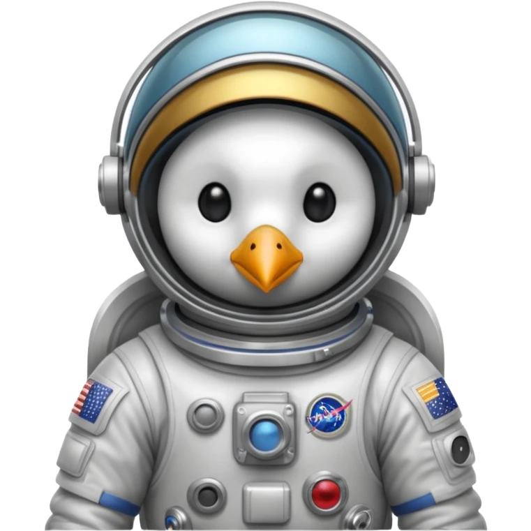 bird with astronaut suit emoji