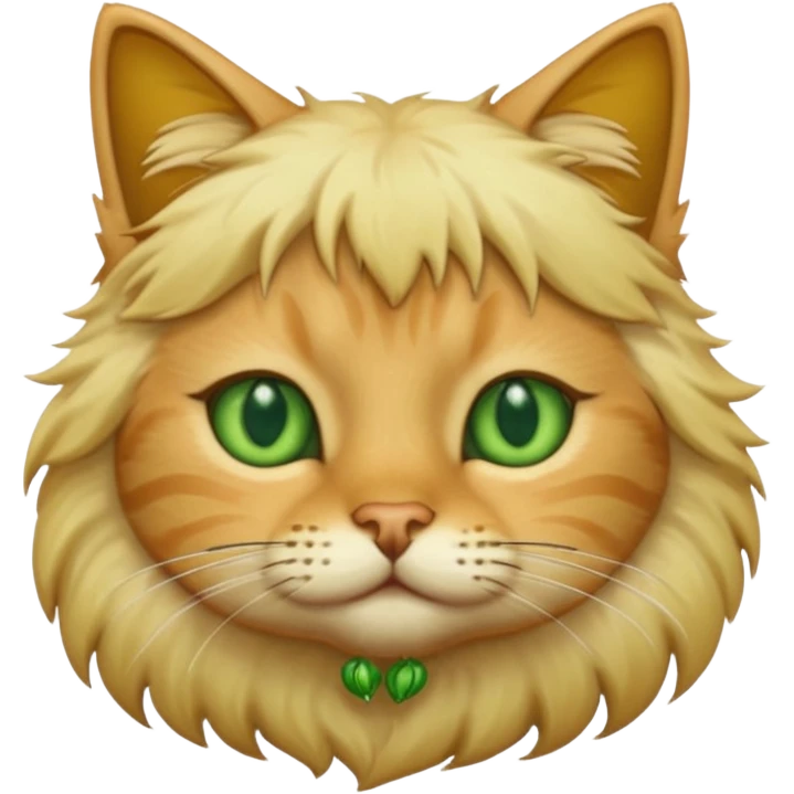 blonde hair cat emoji