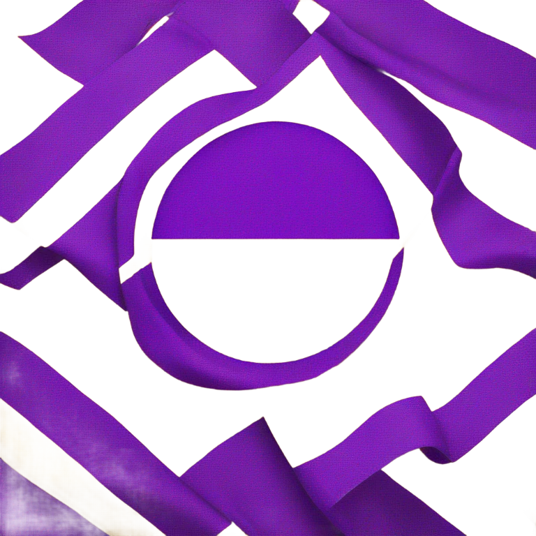 Intersex pride flag with yellow background and purple circle in the middle  emoji
