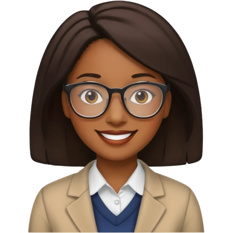 Black female teacher emoji